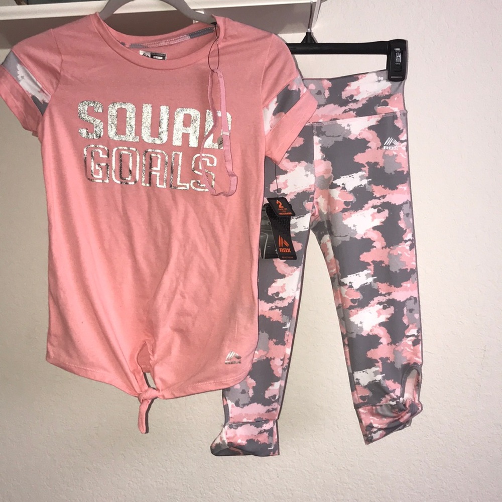BRAND NEW Girls 2 piece Shirt and Leggings set